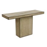 An Italian marble and travertine marble console table,