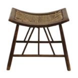 An Arts and Crafts ash Thebes stool,