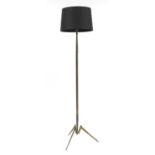 A Continental metal standard lamp,