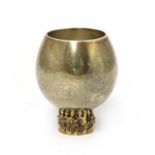 A silver gilt goblet,