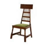 A Liberty walnut side chair,