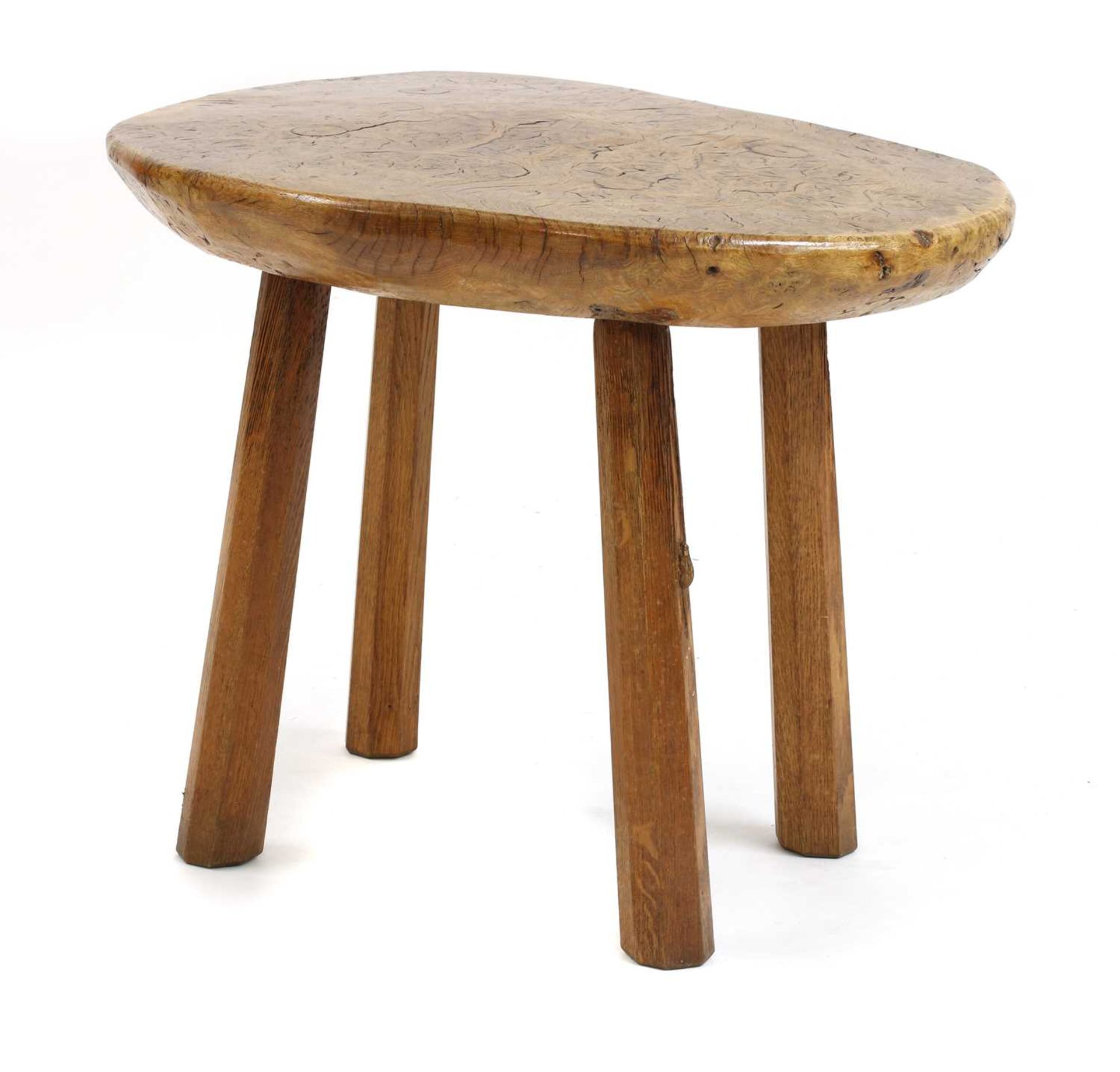 A Robert 'Mouseman' Thompson burr oak table, - Image 5 of 16