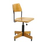 A Swedish 'Gyroflex' swivel office chair,