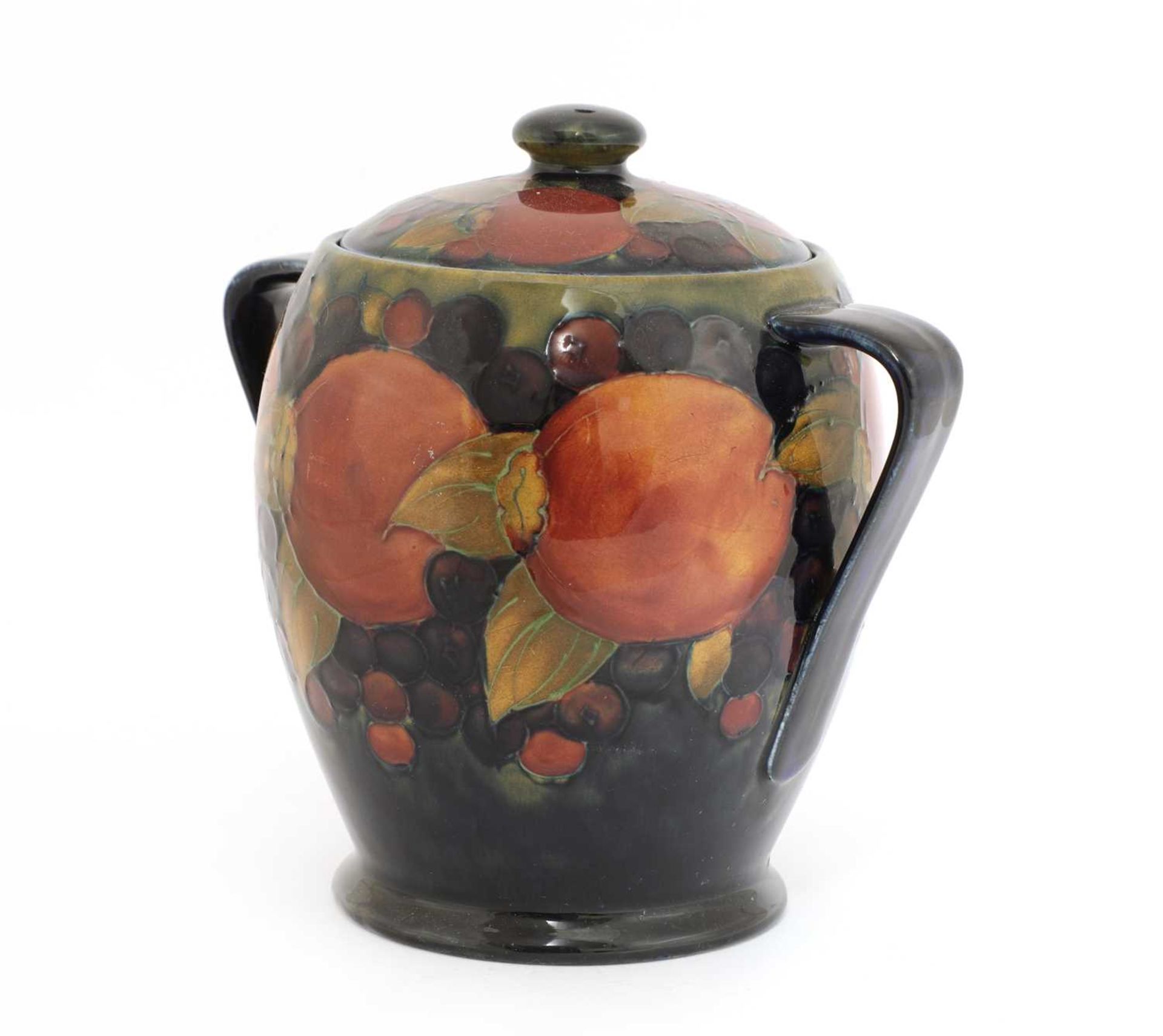 A William Moorcroft 'Pomegranate' biscuit barrel and cover, - Image 2 of 3