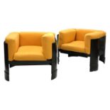 A pair of Italian armchairs,