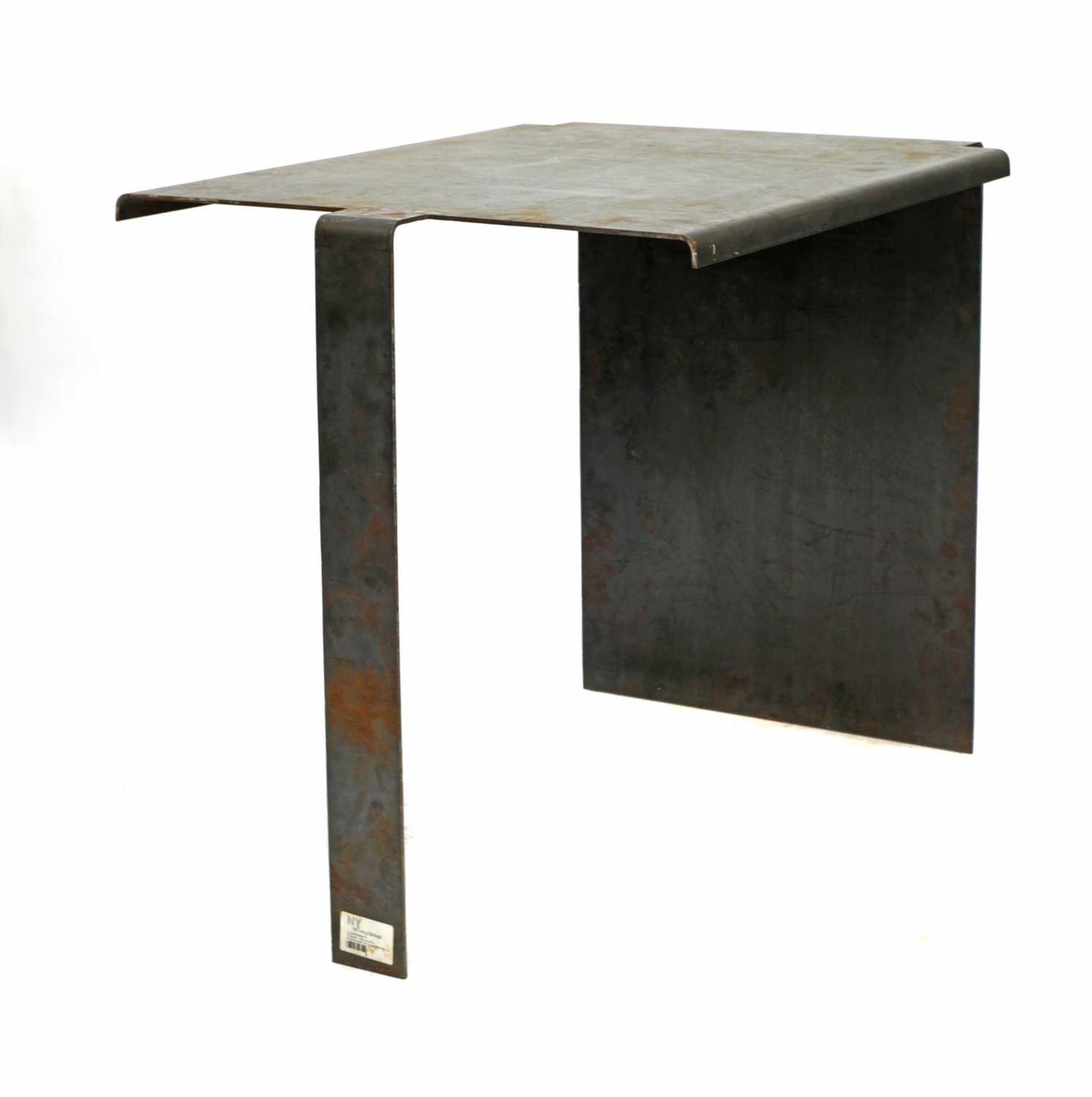 An 'industrial' steel desk,