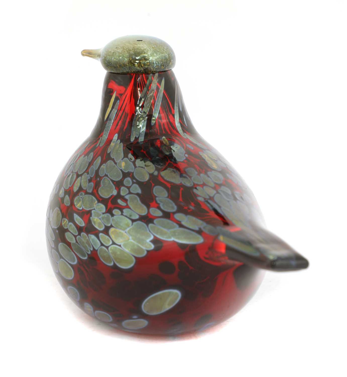 An Iittala glass 'Rubiinilintu' bird, - Image 3 of 5