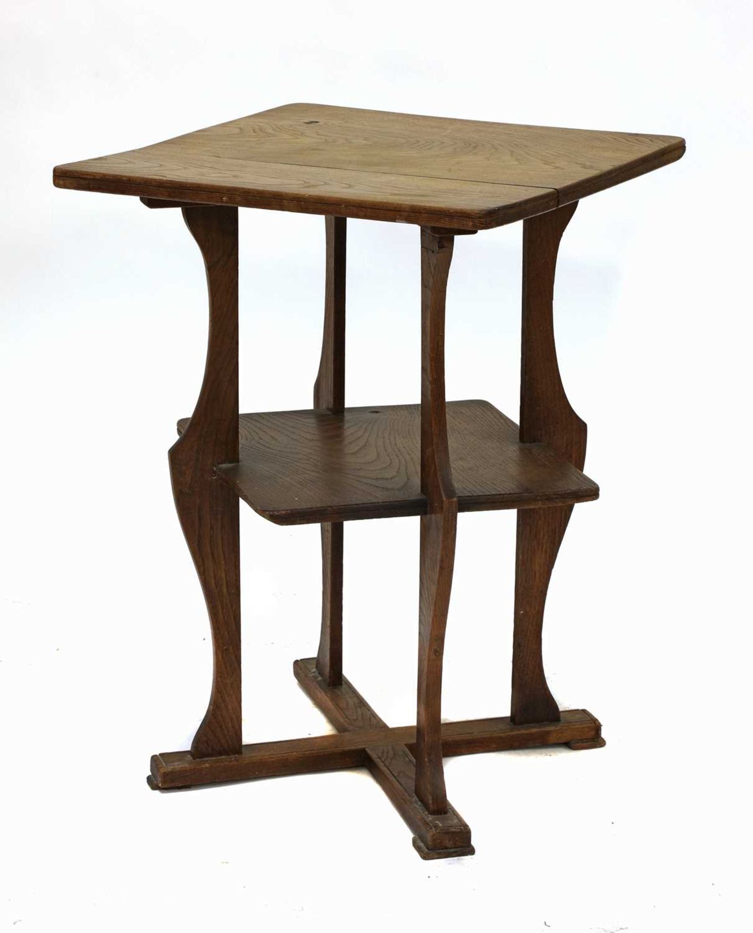 A Cotswold School elm occasional table,