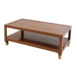 A Maison Jansen mahogany coffee table,