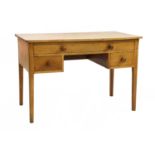 An oak desk,