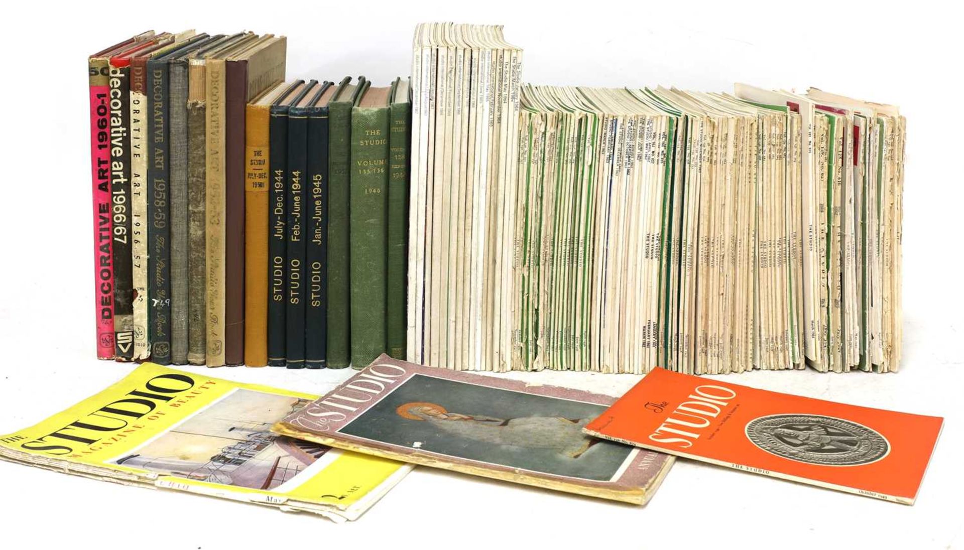 A large collection of 'The Studio' magazines,