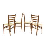 A set of four Italian chairs,