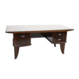 An Art Deco-style Macassar ebony desk,