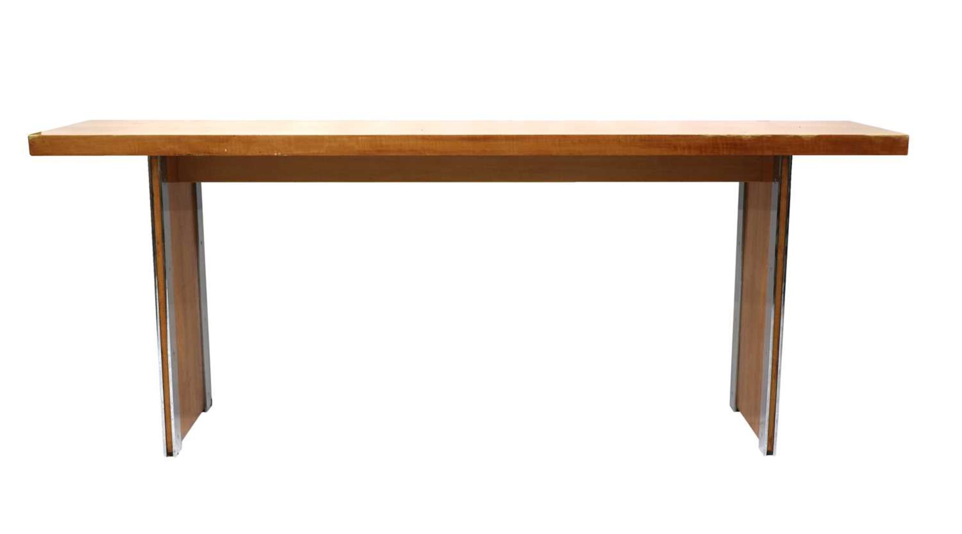 A Gordon Russell pearwood and chrome serving table, - Image 2 of 2