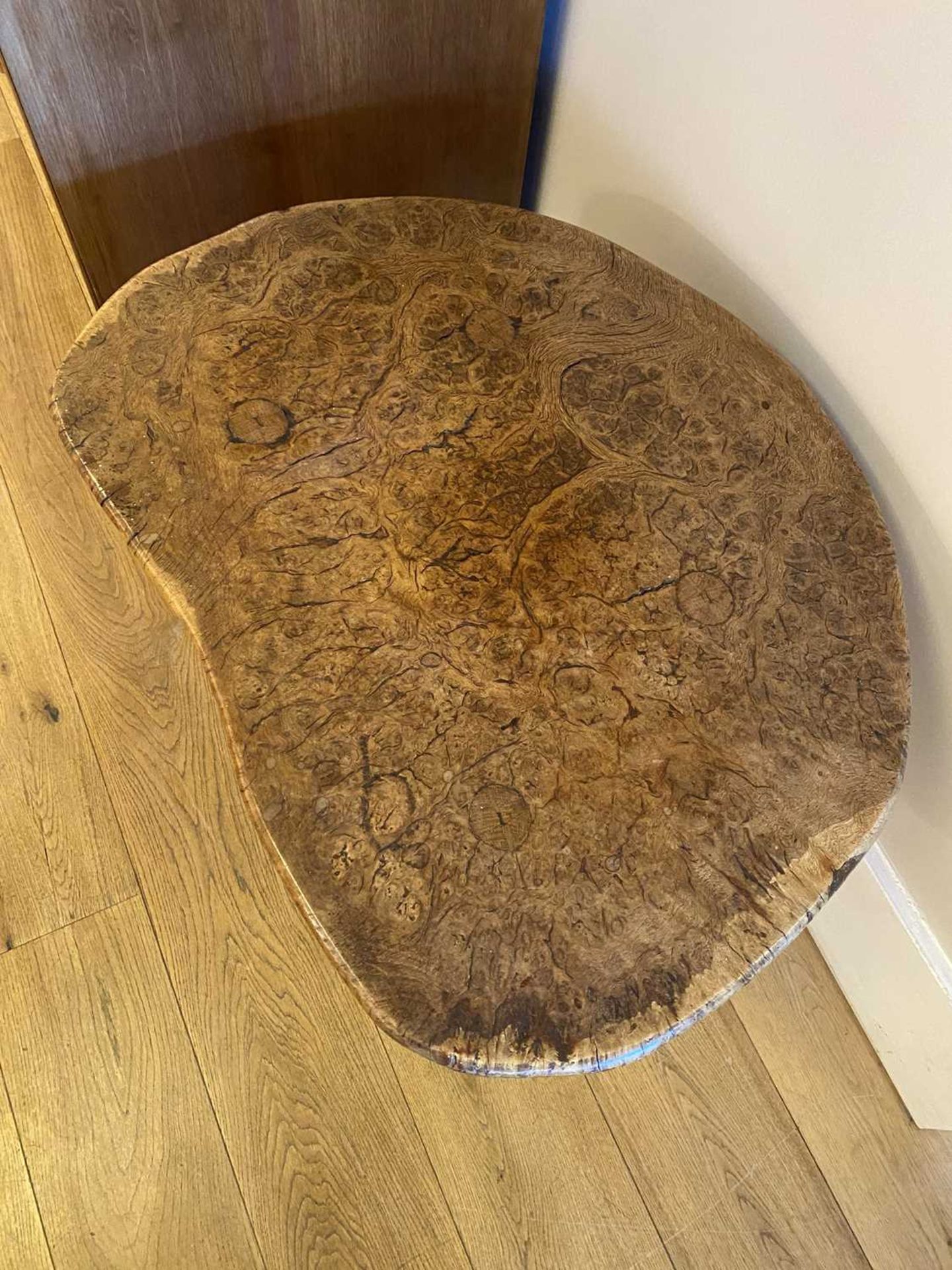 A Robert 'Mouseman' Thompson burr oak table, - Image 14 of 16