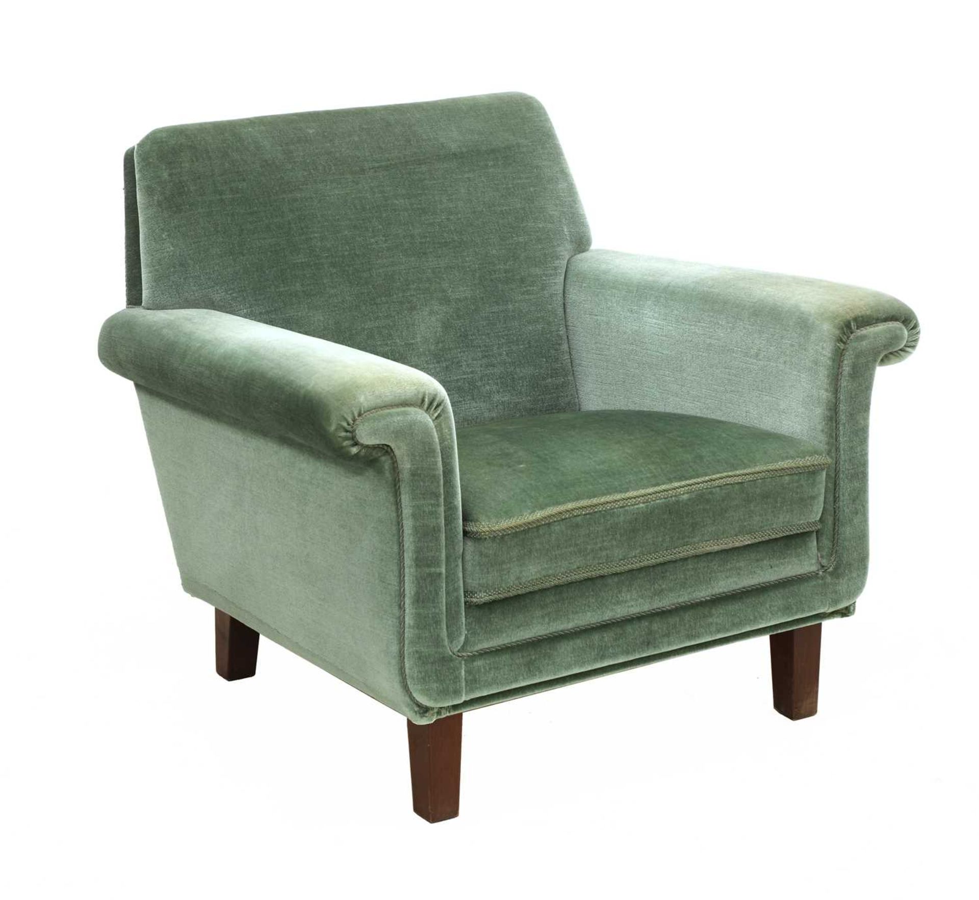 An Art Deco armchair,