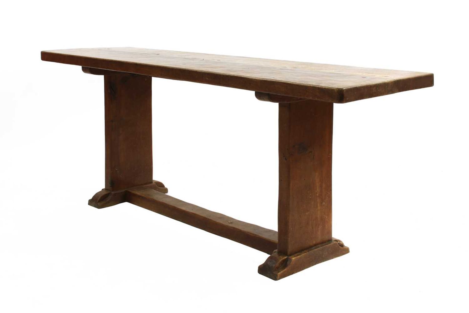 A Robert 'Mouseman' Thompson dining table, - Image 3 of 9