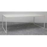 A pair of Cappellini Fronzoni steel-framed desks/tables,