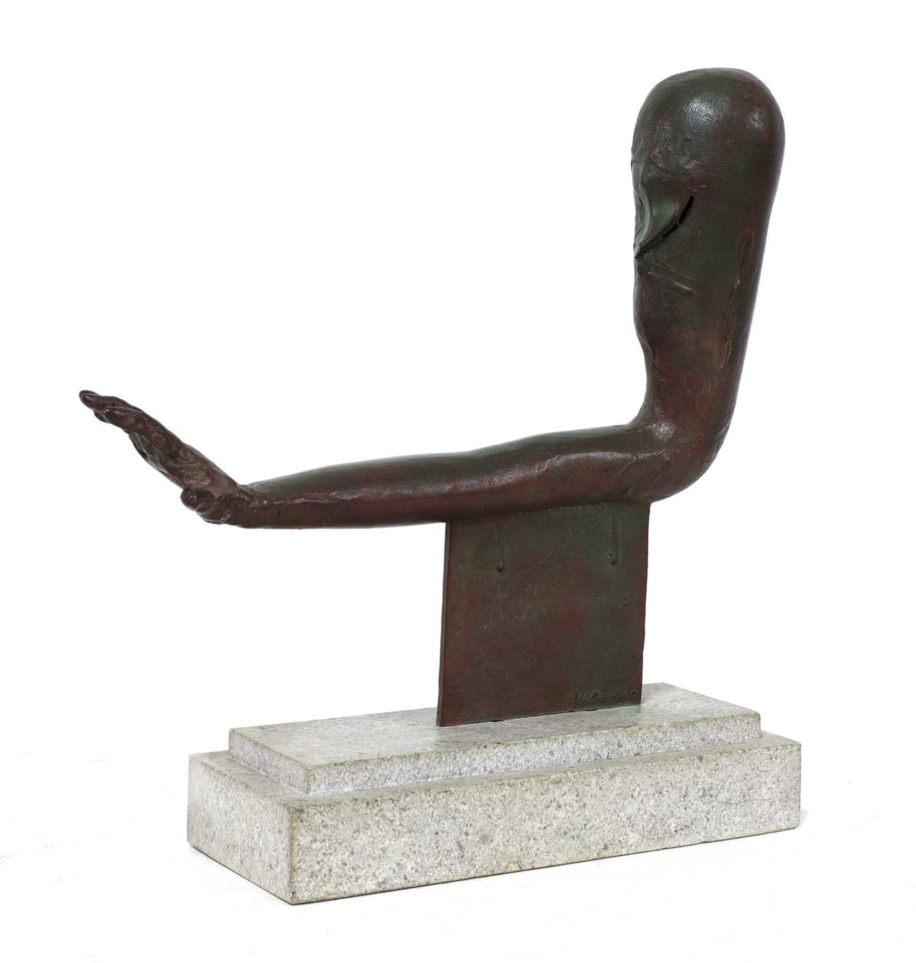 A surrealist bronze sculpture, - Image 2 of 3