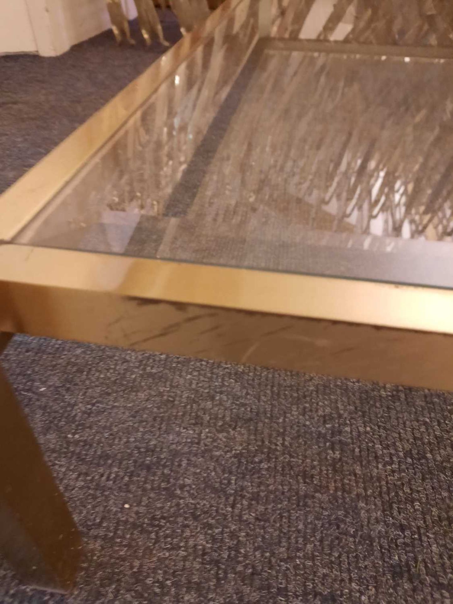 A brass coffee table, - Image 6 of 6