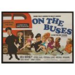 A film poster for 'On the Buses'