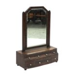 A Cotswold School crossbanded coromandel toilet mirror,