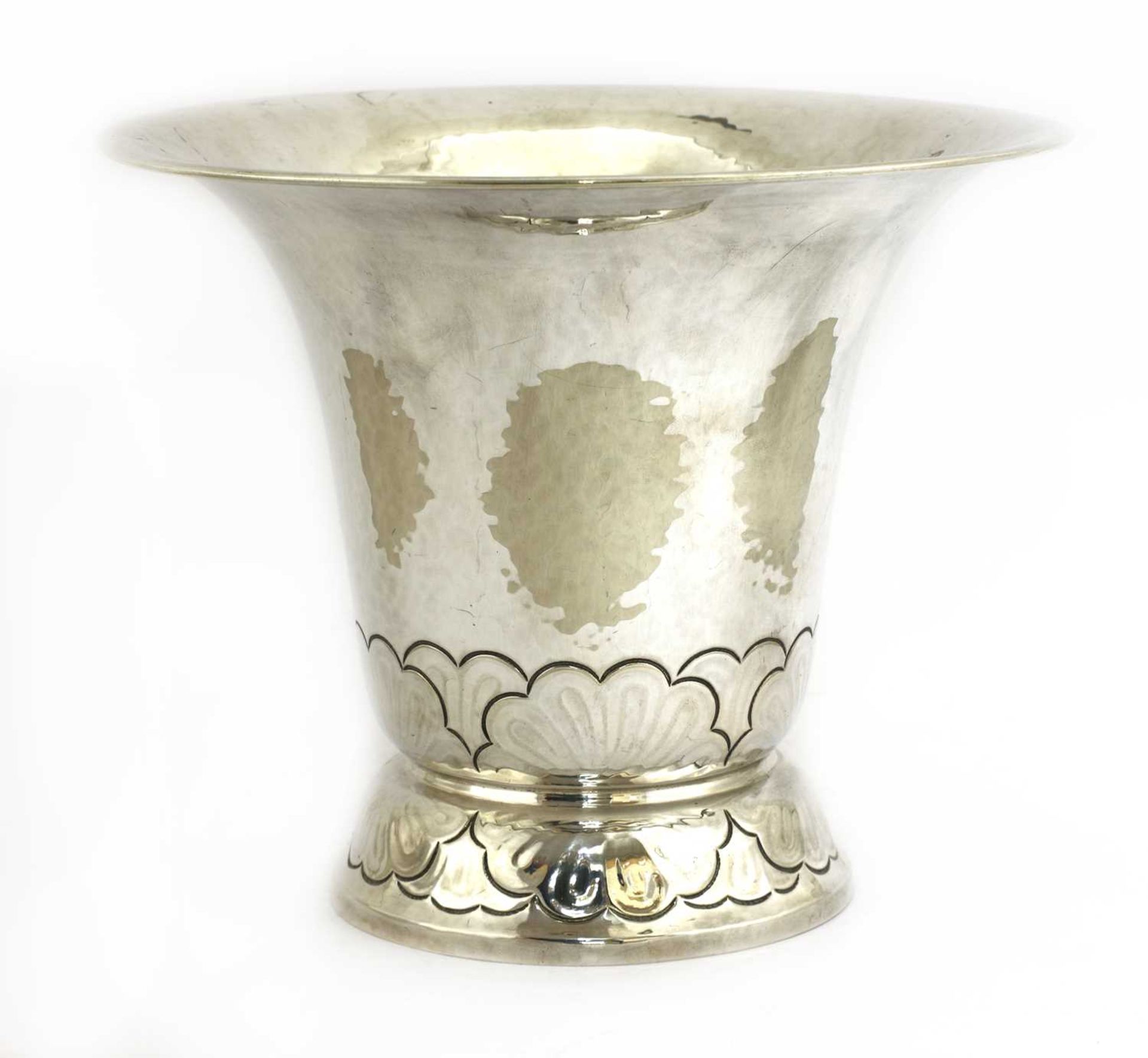 An Art Deco Swedish silver vase,