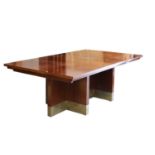 An Indian rosewood dining suite,