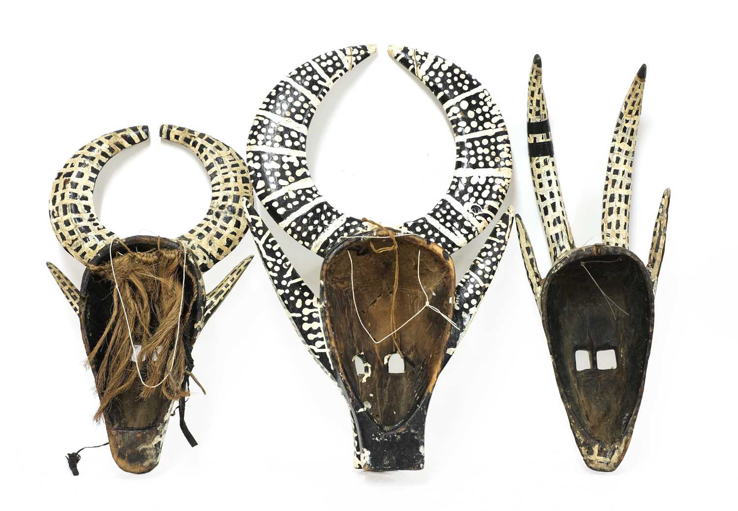 Three African tribal masks, - Image 2 of 2