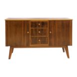 A 'Cumbrae' walnut and sycamore sideboard,