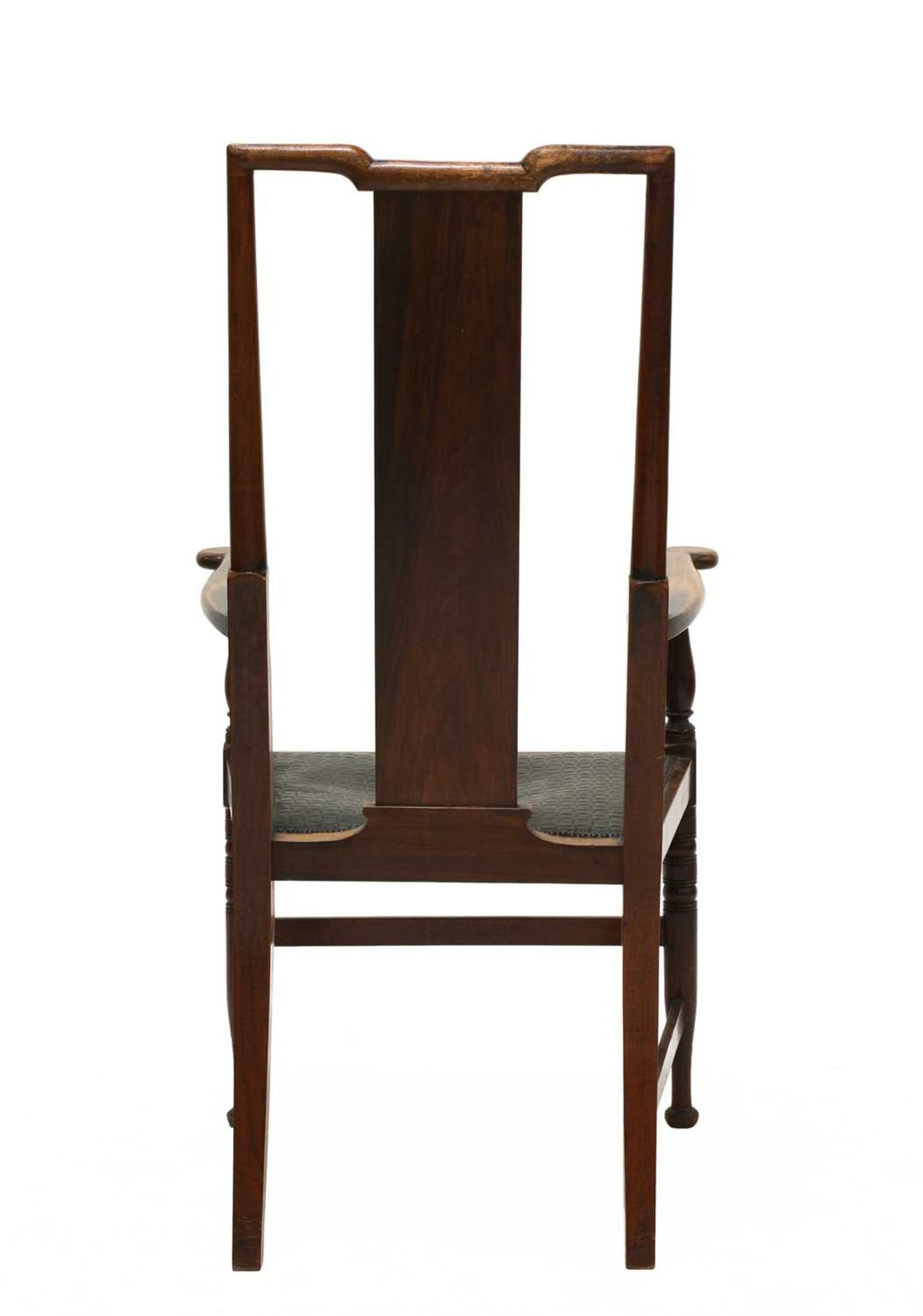 An Art Deco walnut elbow chair, - Image 3 of 3