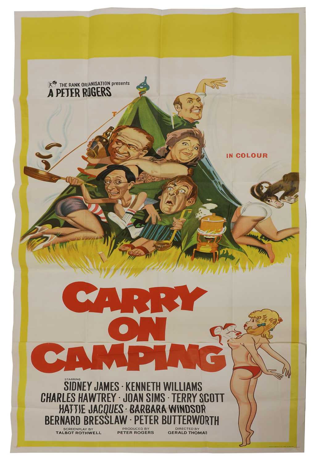 A film poster for 'Carry On Camping',