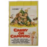A film poster for 'Carry On Camping',