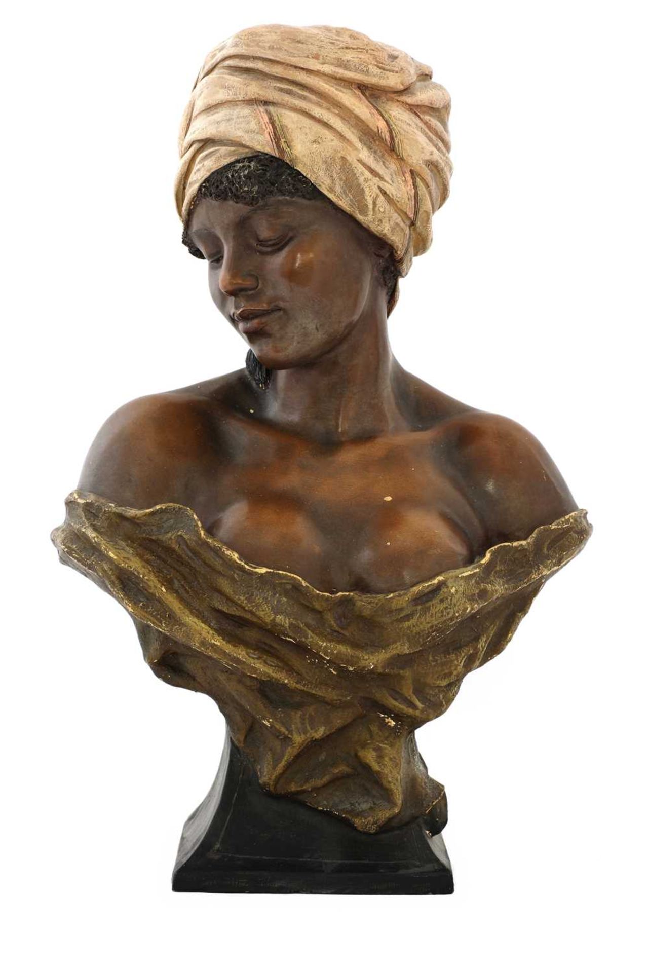 A Goldscheider 'La Negresse' terracotta bust,