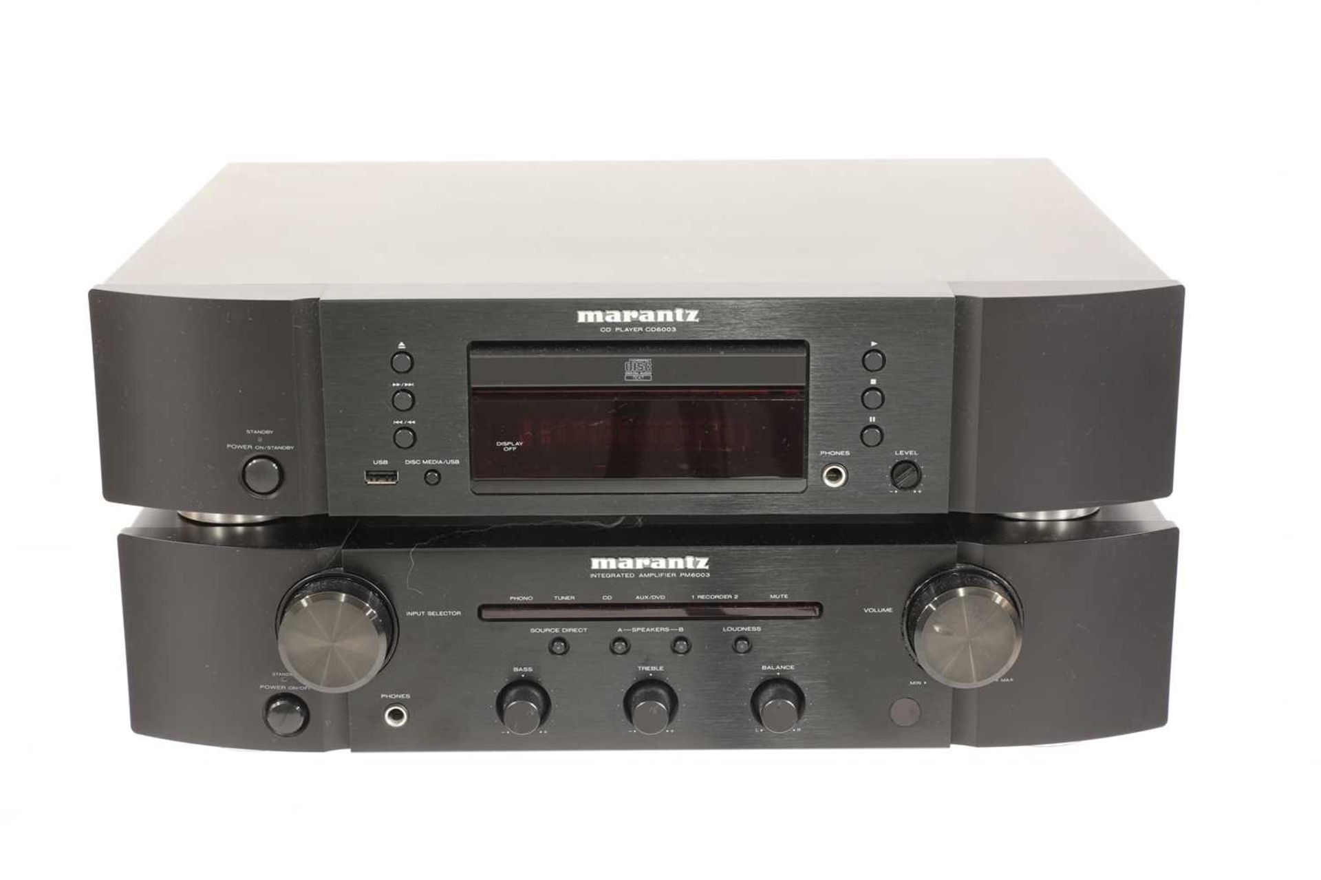 A Marantz PM6003 integrated amplifier and a CD6003 CD player, - Image 2 of 5