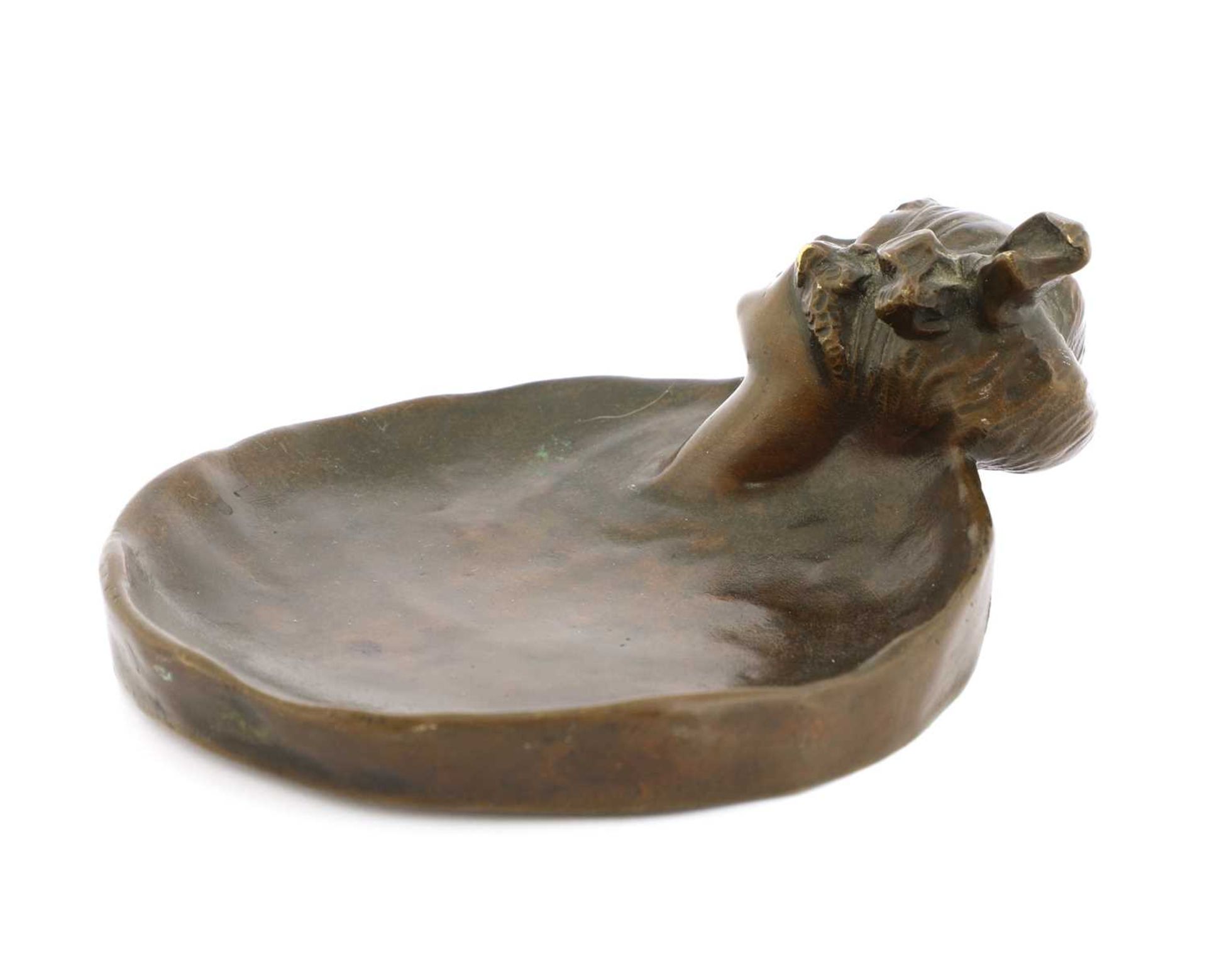 A bronze pin dish, - Image 2 of 3