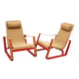 A pair of 'Cité' armchairs,