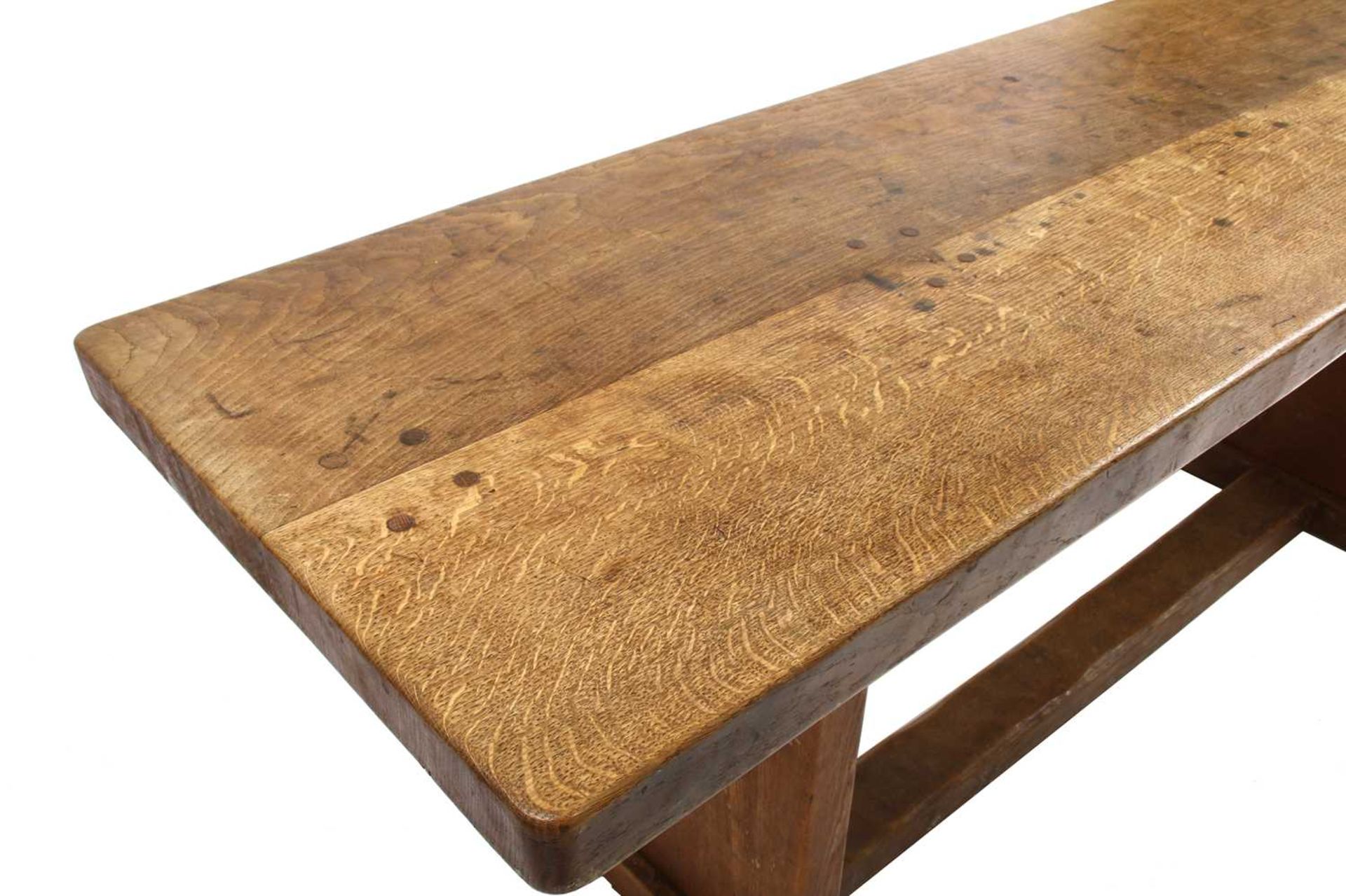 A Robert 'Mouseman' Thompson dining table, - Image 6 of 9