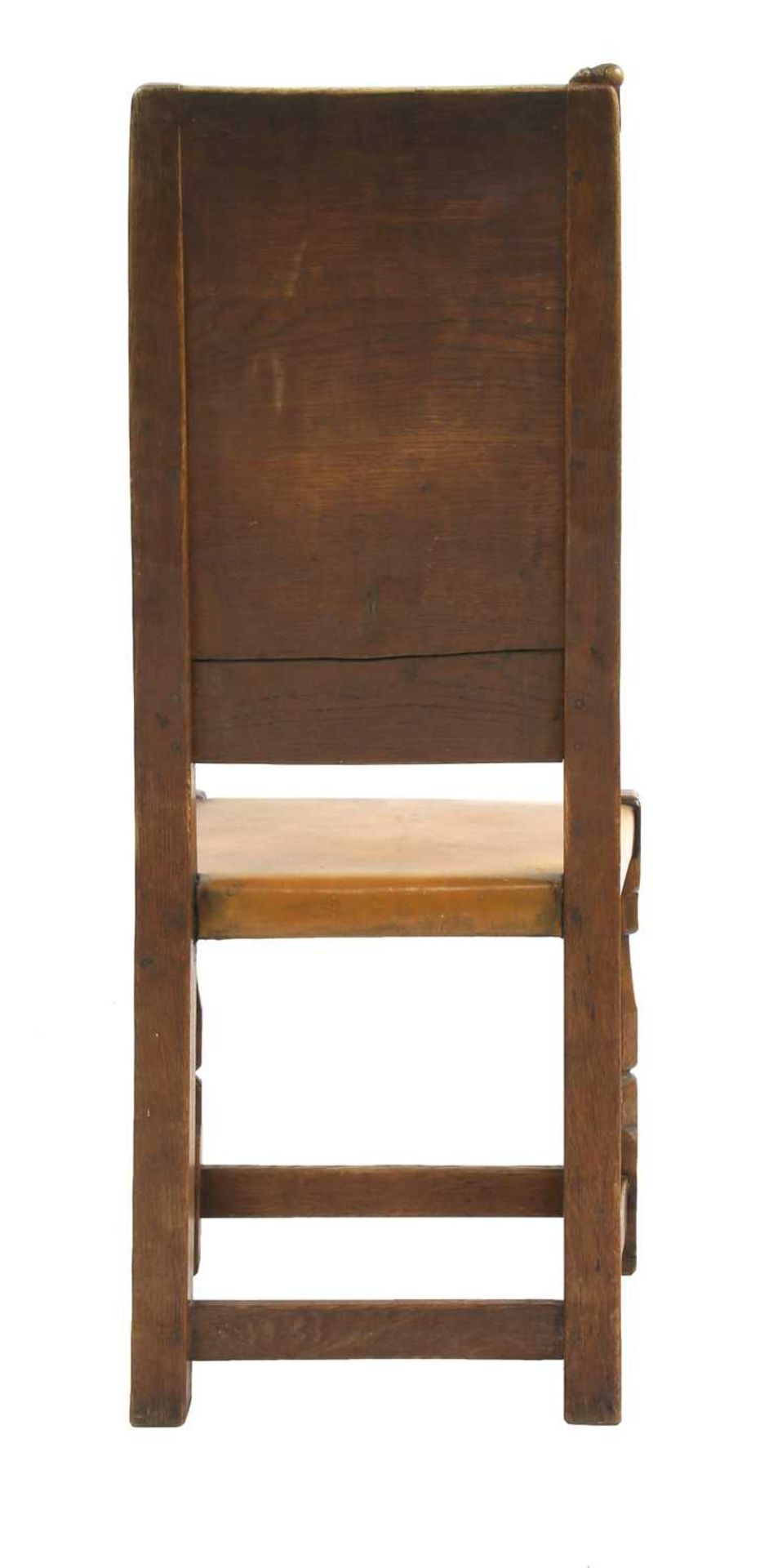 Six Robert 'Mouseman' Thompson oak dining chairs, - Image 6 of 8