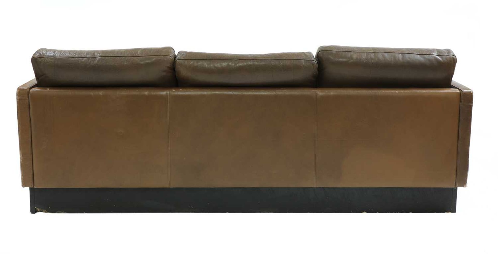 A Danish buffalo hide sofa, - Image 2 of 5