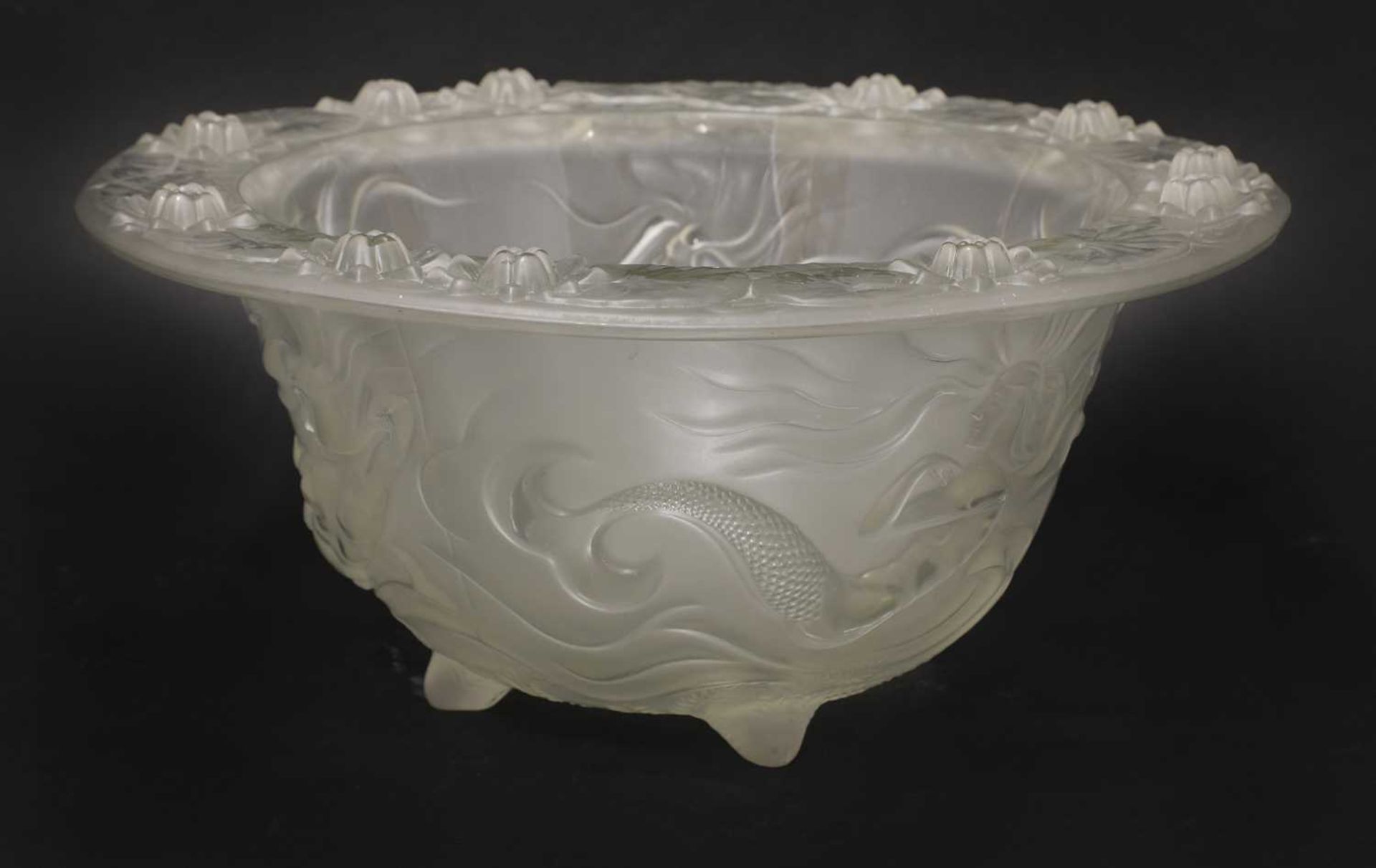 An Art Deco-style pressed glass bowl, - Image 3 of 3