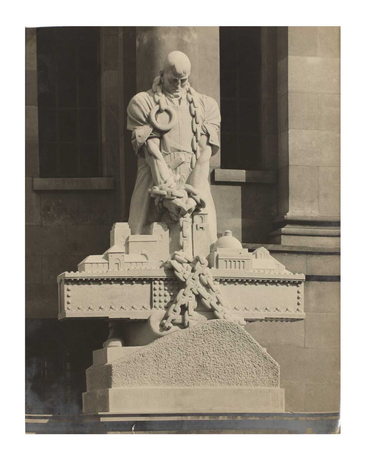 Twenty-five photographs of the sculptures on Imperial Chemical House and Thames House Millbank, - Image 10 of 20