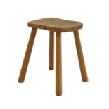 A Robert 'Mouseman' Thompson stool,