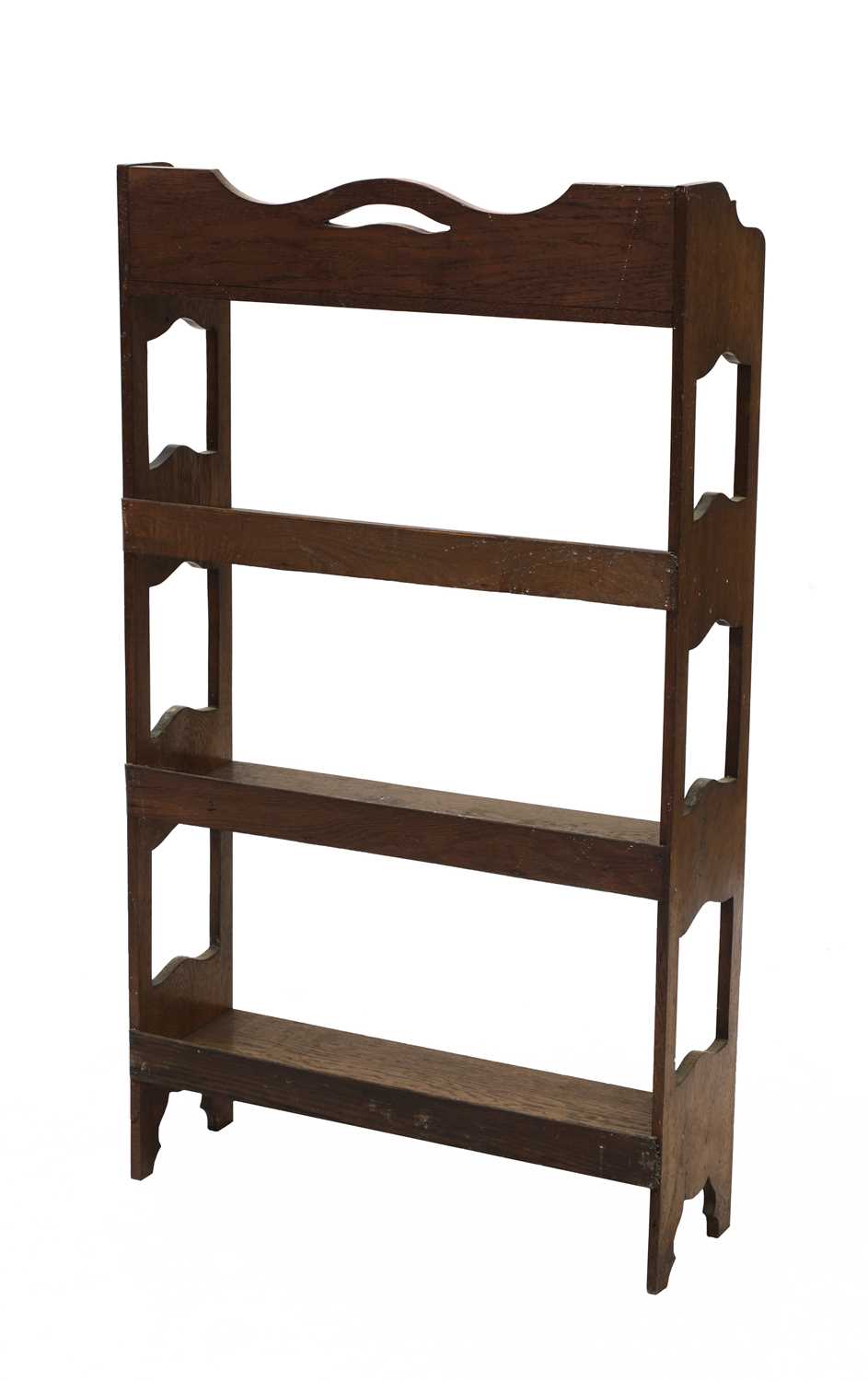 An Arts and Crafts oak free-standing set of shelves, - Image 2 of 2