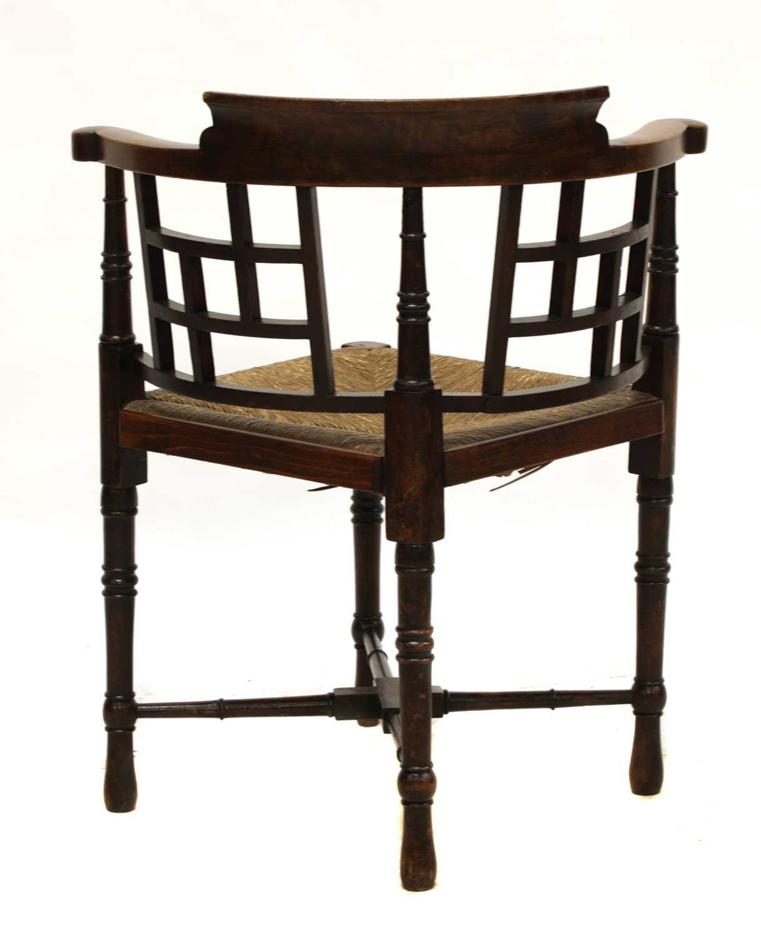 A walnut corner chair, - Image 3 of 3