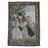 A pair of Continental rectangular tapestry panels,