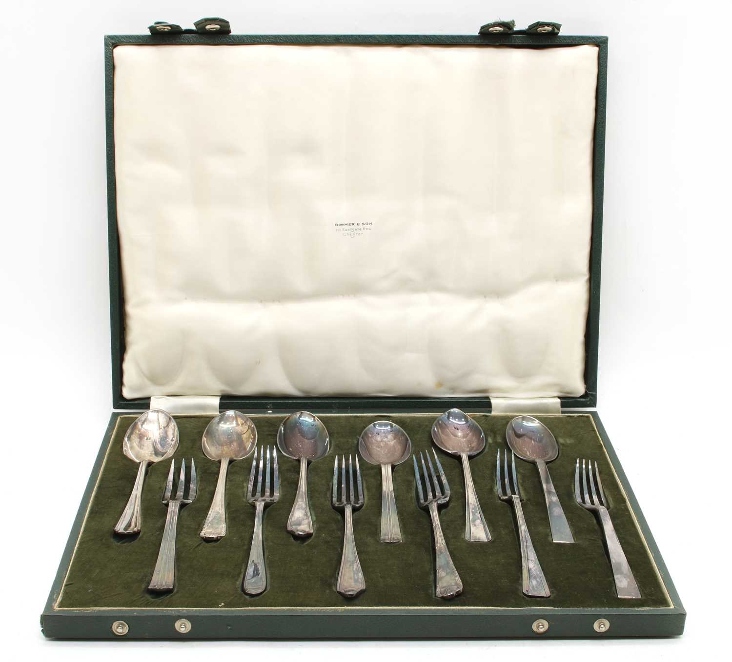 Three cased salesman cutlery sets,