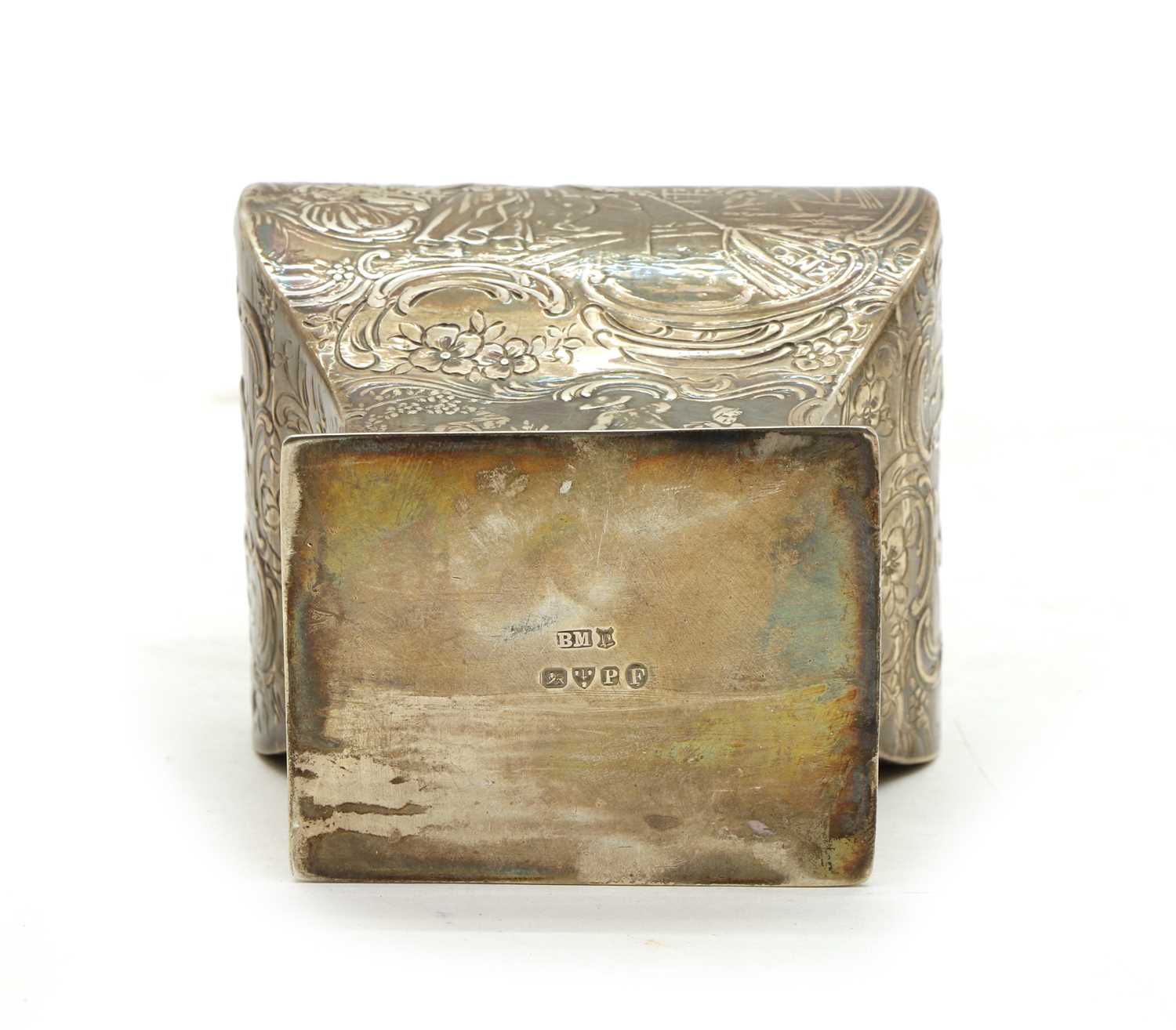 A Dutch silver tea caddy - Image 2 of 6