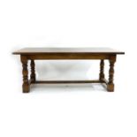 An oak refectory table