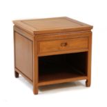 A Chinese hardwood low side table,